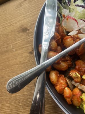 cute utensils   at Balans Brunch Bar in Bratislava