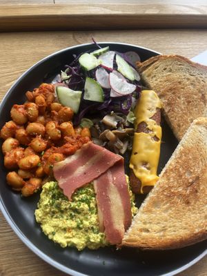 big english brekkiiii xx  at Balans Brunch Bar in Bratislava