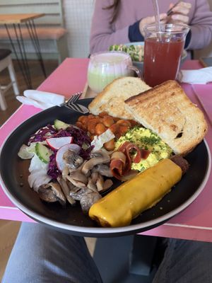 English breakfast  at Balans Brunch Bar in Bratislava