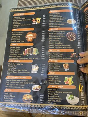 Menu  at Gulshan Restaurant in Agra