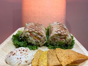 Vegan Falafel Wrap at Healthee Shade in Noida