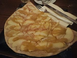 Sweet tarte flambée  at per see in Feldberger Seenlandschaft