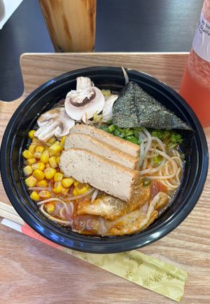 veggie ramen w no egg  at Tea Bestea in Gainesville