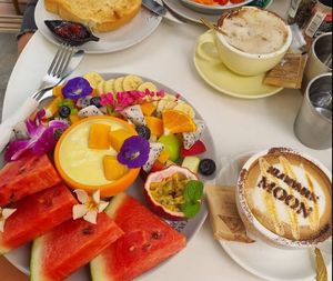 Fruit Plate at Bloomin' Moon Hostel in Chiang Mai