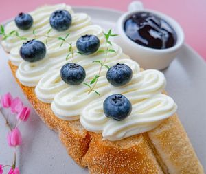 Blueberry Baguette at Bloomin' Moon Hostel in Chiang Mai