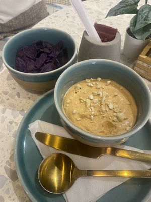 Sundried tomato and cashew dip  at Healthy Vibes in Doha