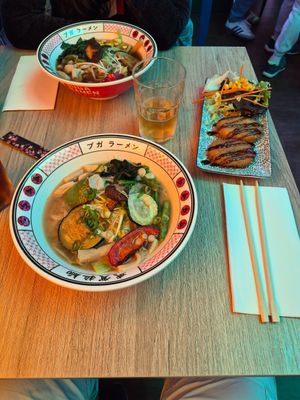 2 ramón y croquetas sueltas. Delicioso at Buga Ramen  in Valladolid