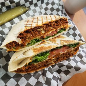 Super spacial Crunchwrap! at Waldo St Cafe in Worcester