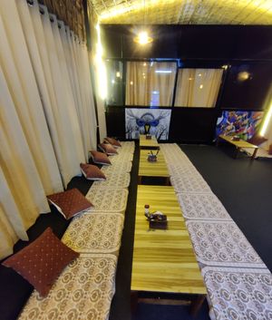 Indoor space #Veganuary at The Yogic Bowl in Rishikesh