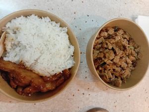 Korean BBQ and mushroom sisig at Strict Picks - Kugi Hub in Davao City