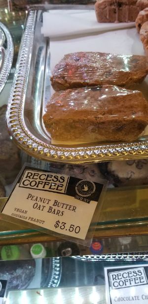 Vegan bars at Recess Coffee and Roastery in Syracuse