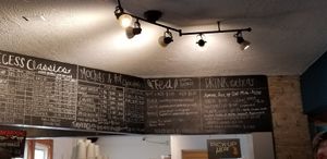 Drink menu at Recess Coffee and Roastery in Syracuse