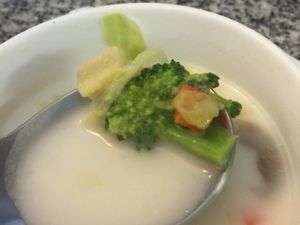 coconut soup  at Peace Harmony in Sydney