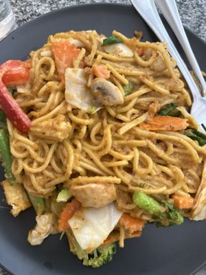 Noodle satay saucee  at Peace Harmony in Sydney