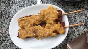 soy chicken satay skewers at Peace Harmony in Sydney