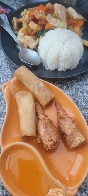 Starters and sweet n sour tofu at Peace Harmony in Sydney