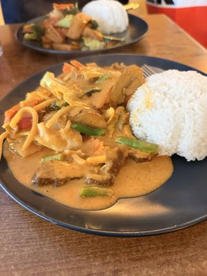Red curry duck  at Peace Harmony in Sydney