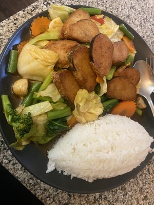 Pad TomYum w/ rice  at Peace Harmony in Sydney