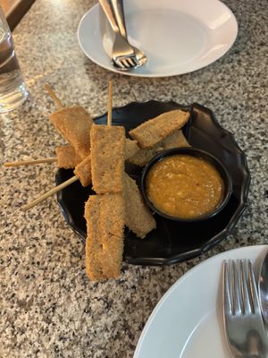 Satay skewers  at Peace Harmony in Sydney