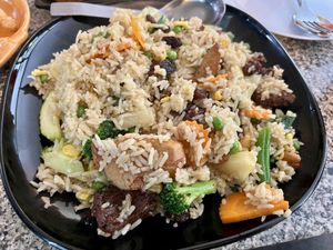 Spicy fried rice  at Peace Harmony in Sydney