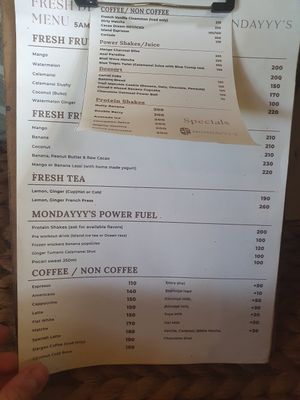 Fruits at Mondayyy's in Siargao