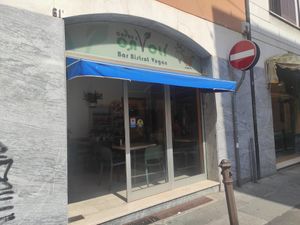 Entrance at Capre e Cavoli in Brescia