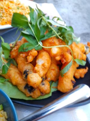 Deep fried mushrooms #Veganuary at Dậu Phúc in Ho Chi Minh City