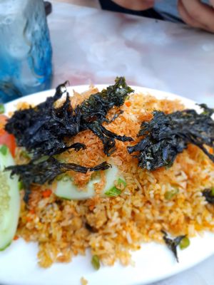 Fried rice seaweed #Veganuary at Dậu Phúc in Ho Chi Minh City