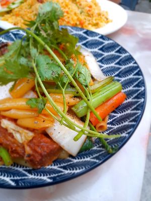 Fried pasta #Veganuary at Dậu Phúc in Ho Chi Minh City