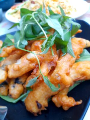 Deep fried mushrooms #Veganuary at Dậu Phúc in Ho Chi Minh City