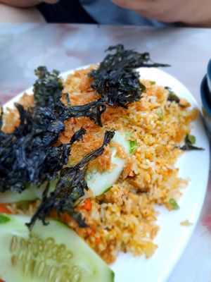 Fried rice seaweed #Veganuary at Dậu Phúc in Ho Chi Minh City
