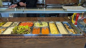 Frischetheke mit Salat etc at El-Mina Bistro in Chemnitz