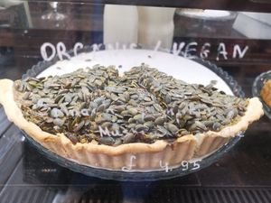 Vegan Quiche at Harvest E8 in East London