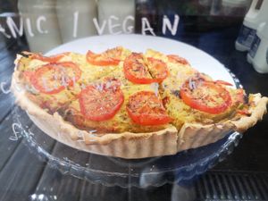 Vegan Quiche at Harvest E8 in East London