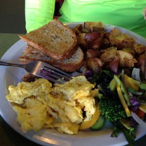 breakfast scramble  at Riverwest Co-op Cafe in Milwaukee