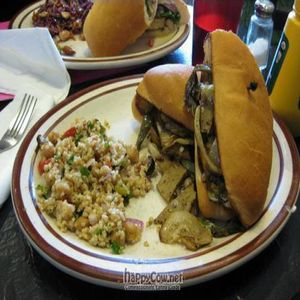 Vegan Philly with Tabbouleh at Riverwest Co-op Cafe in Milwaukee