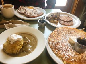 So much food!! at Riverwest Co-op Cafe in Milwaukee