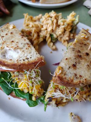 Mock tuna melt at Riverwest Co-op Cafe in Milwaukee