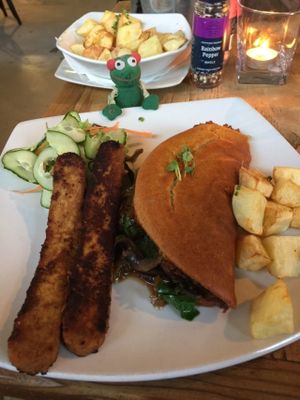 Breakfast 'omelette' with rashers. ABSOLUTELY delicious at Plant in Cape Town