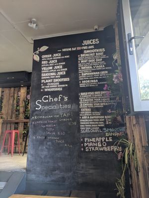 Juice and smoothie at Plant in Cape Town
