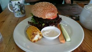 Plant burger at Plant in Cape Town