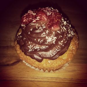 I think this was a banana cupcake with chocolate topping but I'm not sure. Anyway it was tasty (the chocolate was a bit too much for me) at Plant in Cape Town