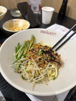 Cold noodles  at Mian Sichuan in Santa Clara