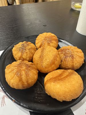Pumpkin cakes  at Mian Sichuan in Santa Clara
