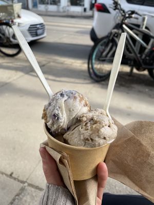 Mar 2025 flavours: Blueberry Pancake, Banana Bread, Crème Egg  at Honey's - Queen St E in Toronto