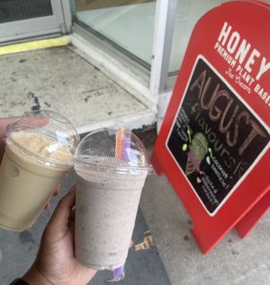 Orange Creamsicle & Cookies and Cream Milkshakes  at Honey's - Queen St E in Toronto