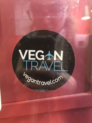 Recognised as vegan in window   at Pizzeria L'Angelo in Venice