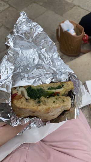 Vegan panino  at Pizzeria L'Angelo in Venice