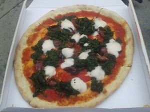 vegan pizza at Pizzeria L'Angelo in Venice
