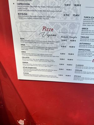 Lots of vegan options 💪🏻  at Pizzeria L'Angelo in Venice